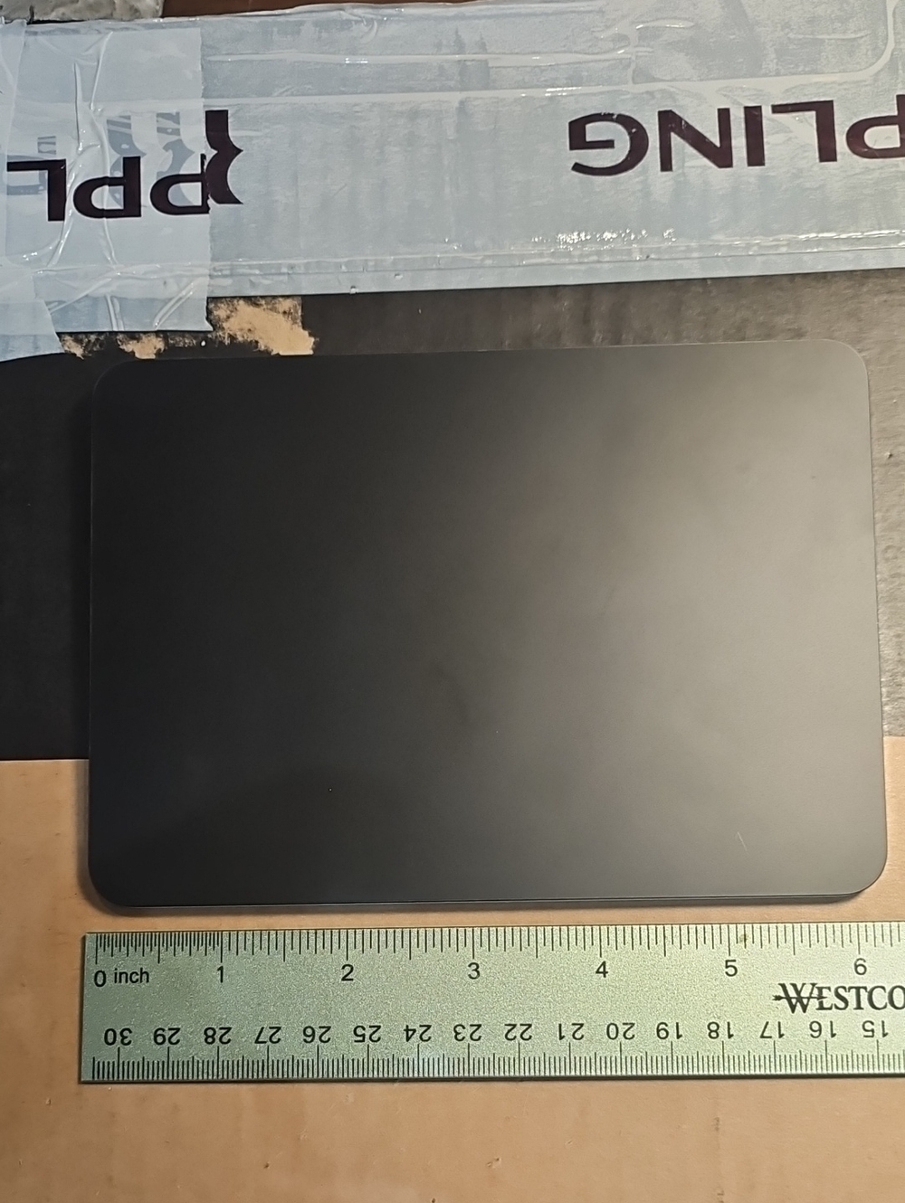 Sleek Black Laptop Trackpad Cover - Black